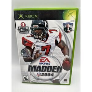 Madden NFL 2004 Microsoft Xbox, 2003 Complete w/ Manual Tested Working VG